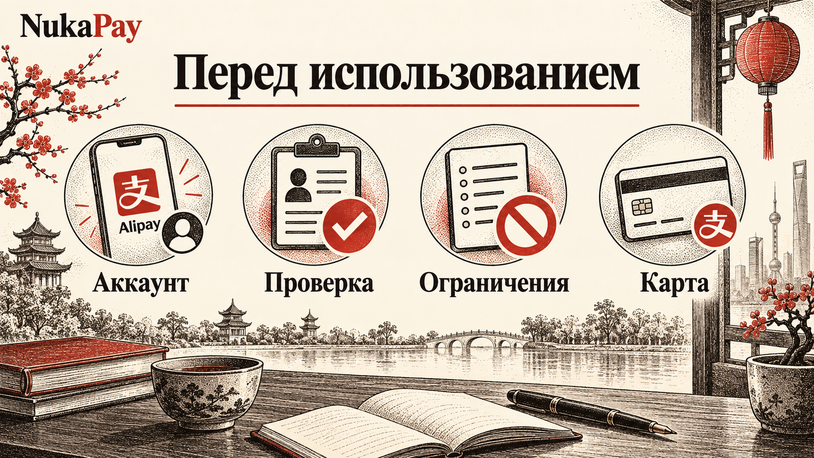 Перед использованием: Аккаунт, Проверка, Ограничения, Карта