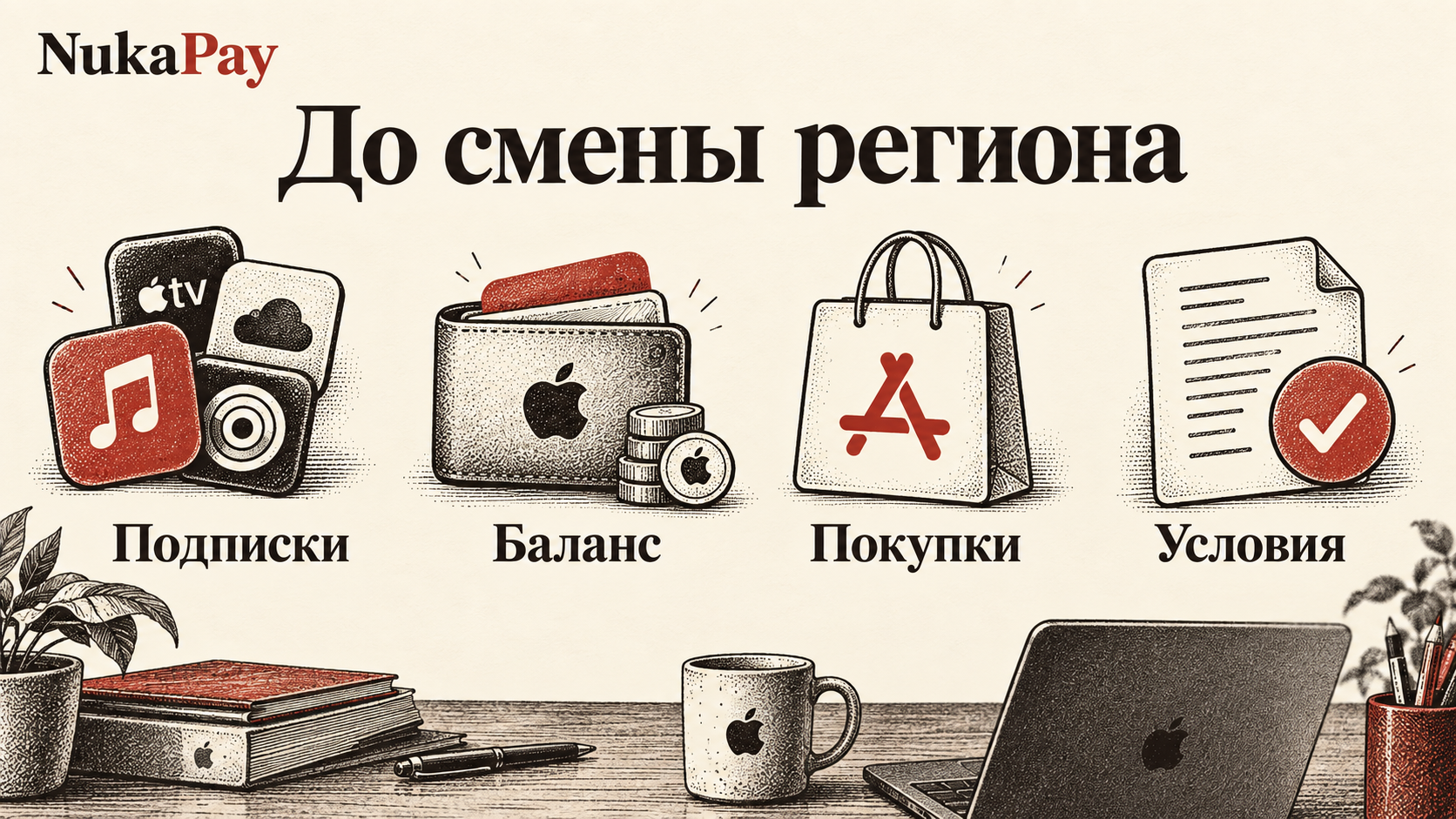 До смены региона: Подписки, Баланс, Покупки, Условия
