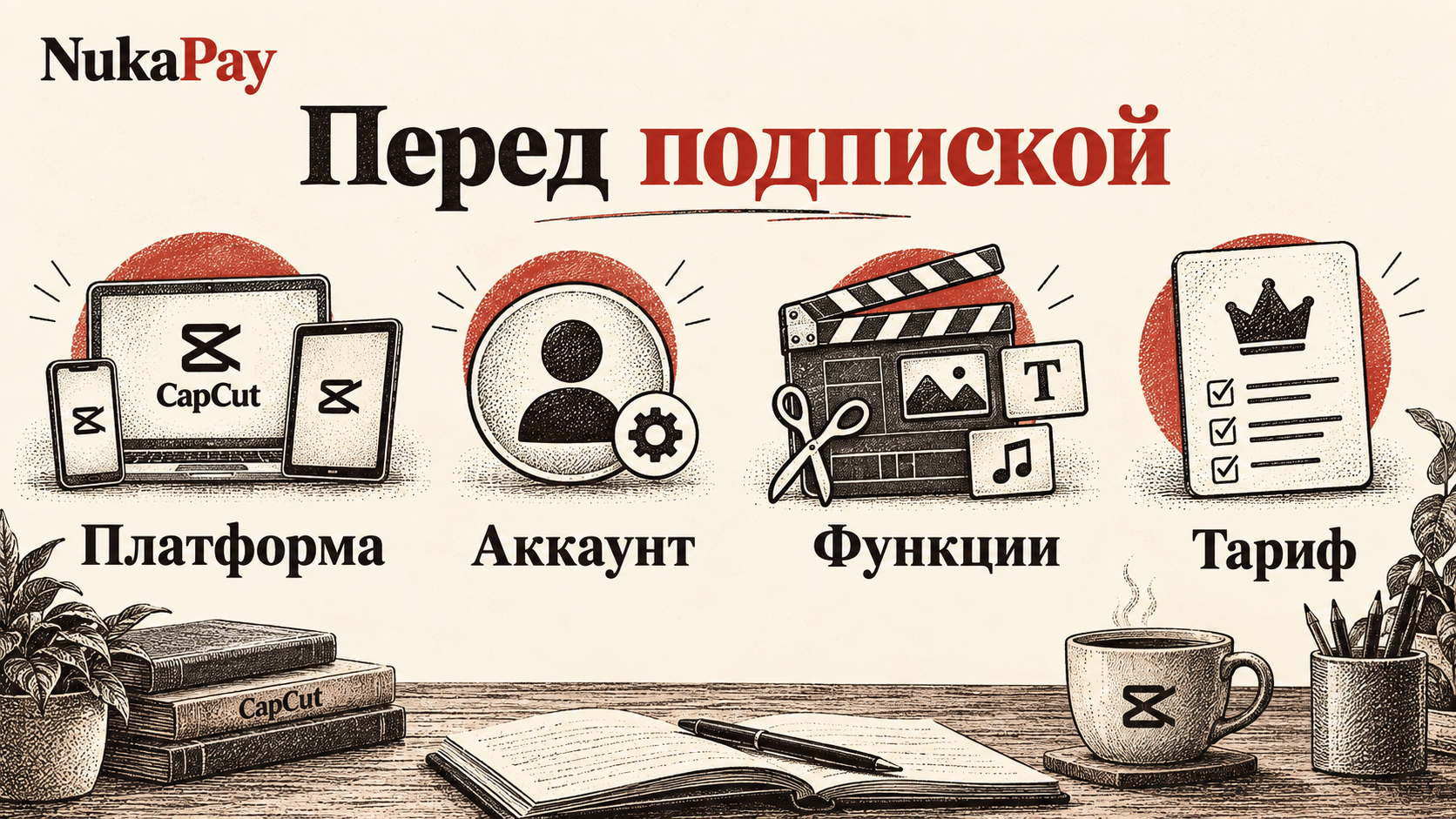 Перед подпиской: Платформа, Аккаунт, Функции, Тариф