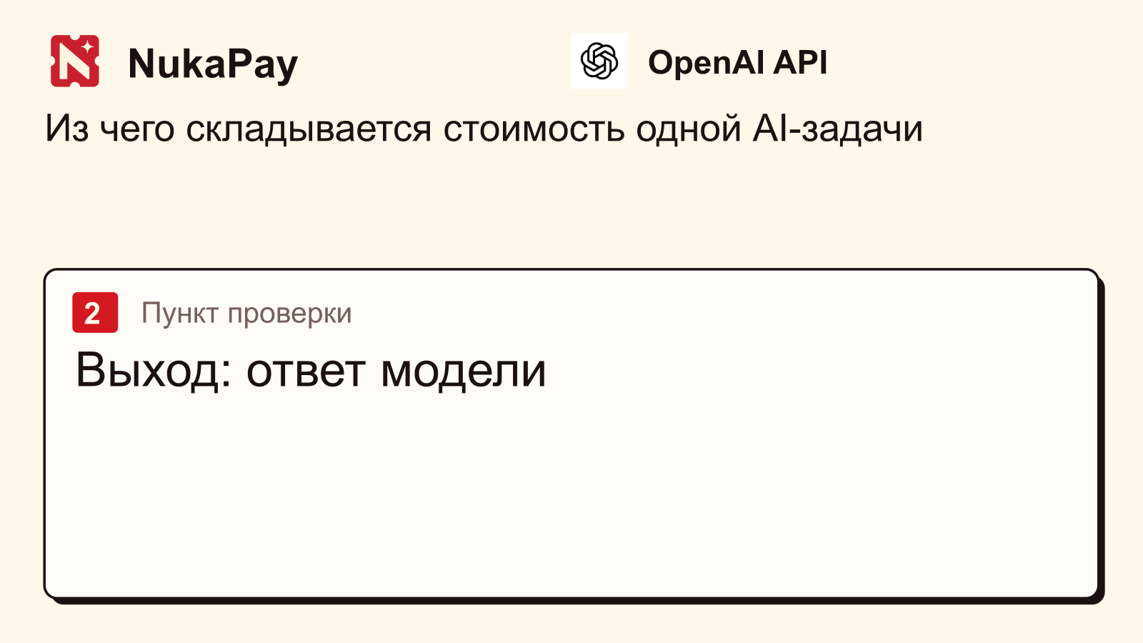 OpenAI API: Выход: ответ модели