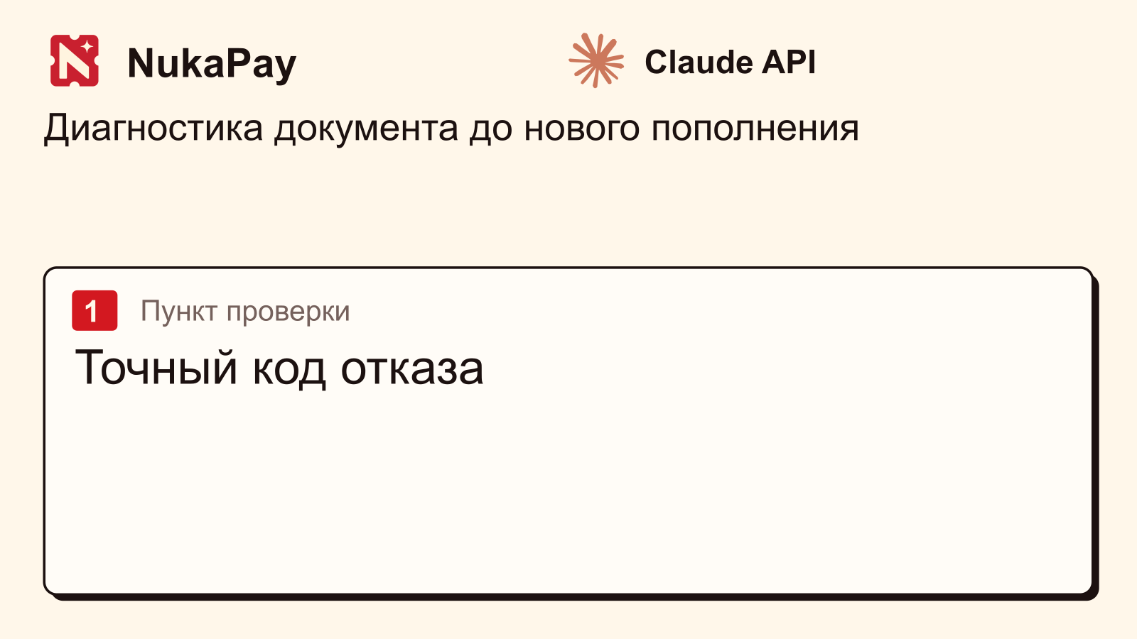 Claude API: Точный код отказа