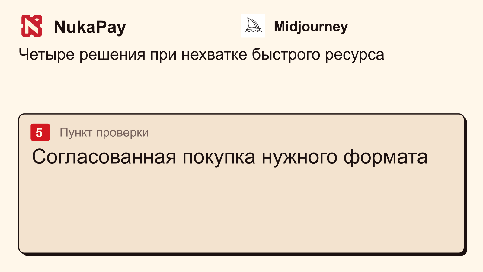 Midjourney: Согласованная покупка нужного формата