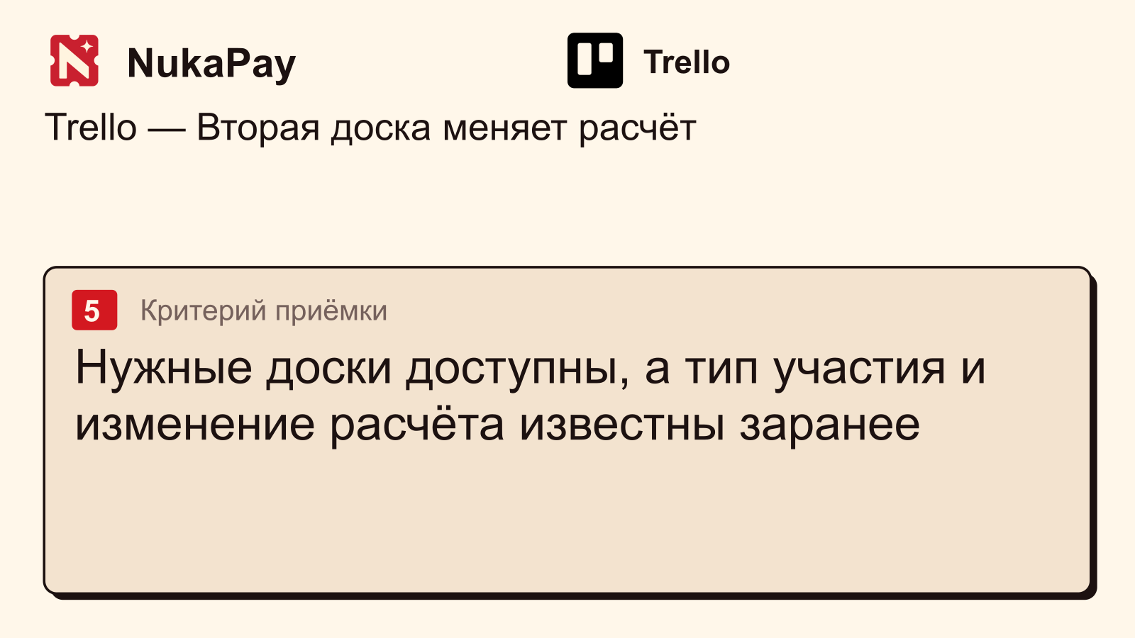 Trello: Нужные доски доступны, а тип участия и изменение расчёта известны заранее