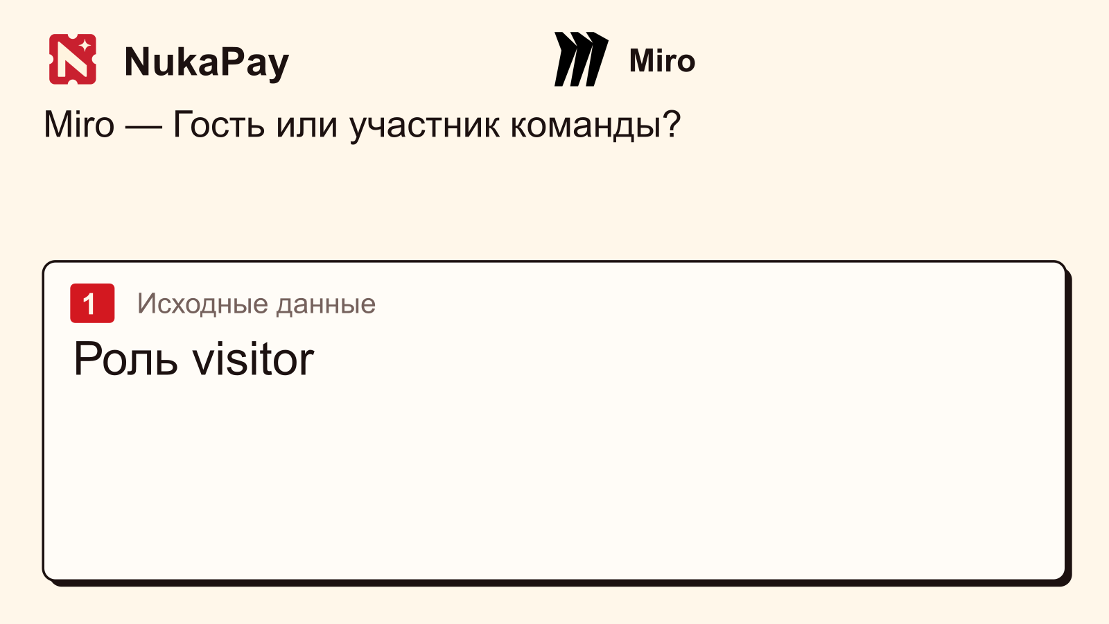 Miro: Роль visitor