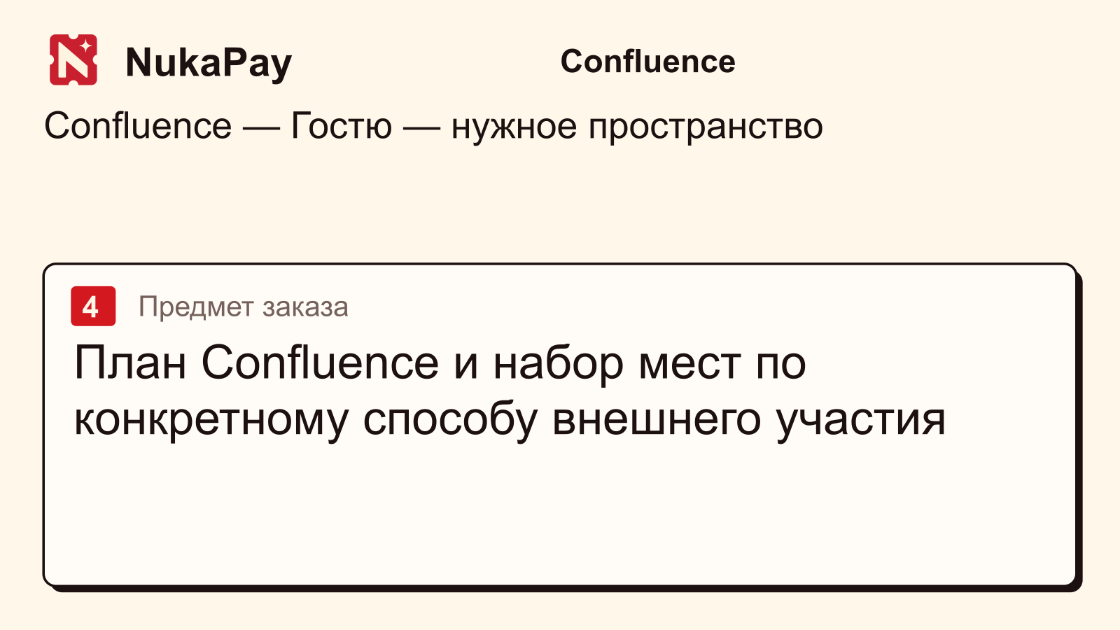 Confluence: План Confluence и набор мест по конкретному способу внешнего участия