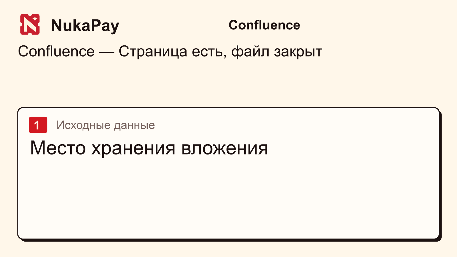 Confluence: Место хранения вложения