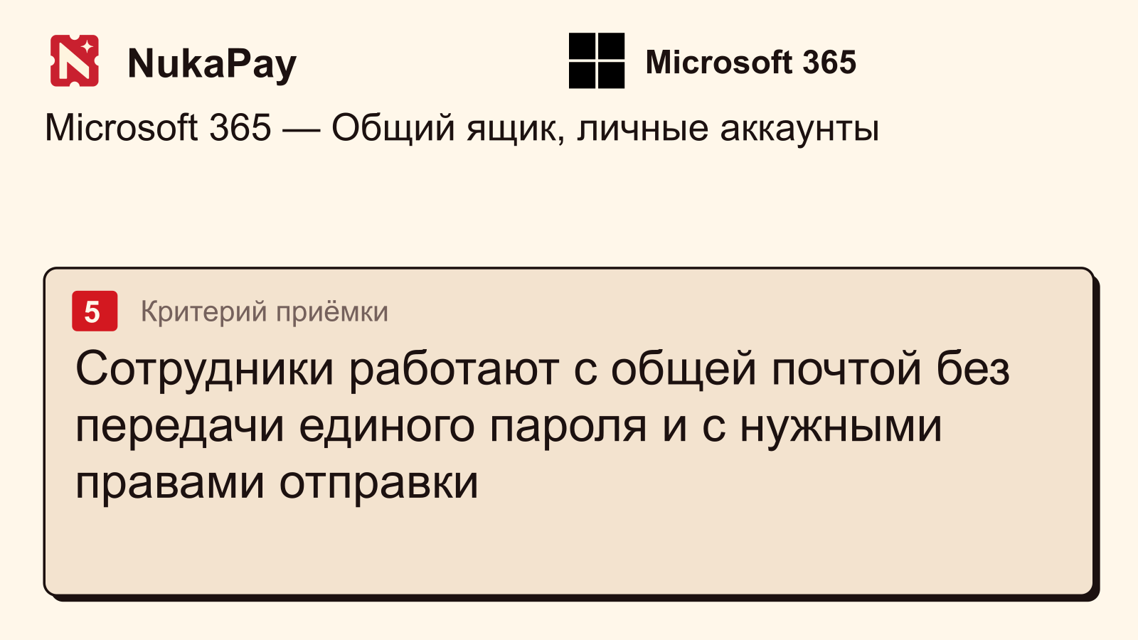 Microsoft 365: Сотрудники работают с общей почтой без передачи единого пароля и с нужными правами отправки