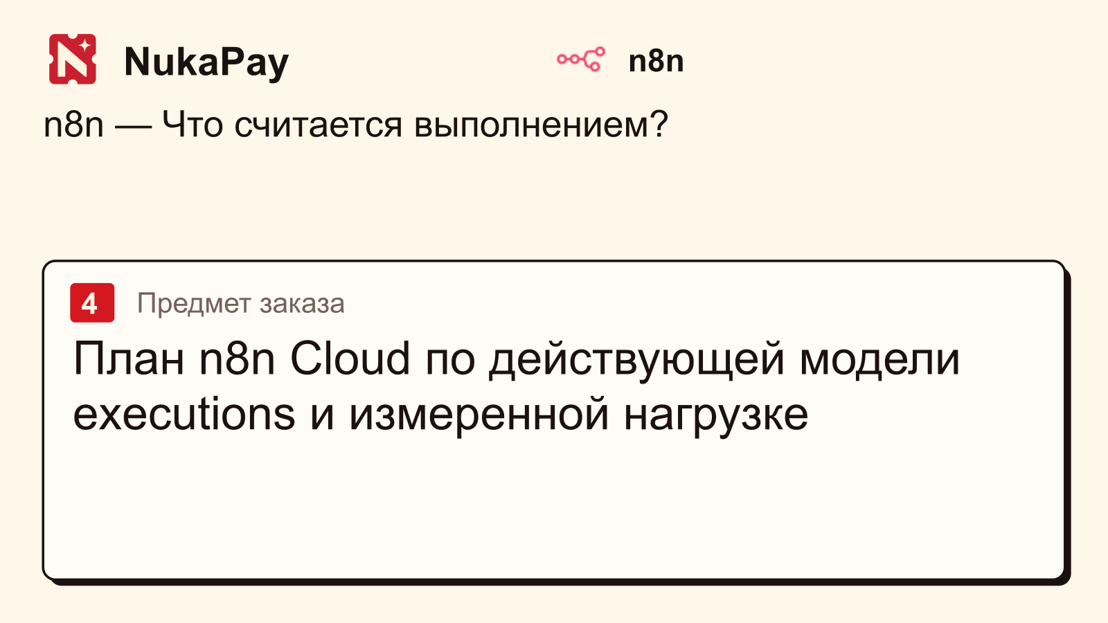 n8n: План n8n Cloud по действующей модели executions и измеренной нагрузке