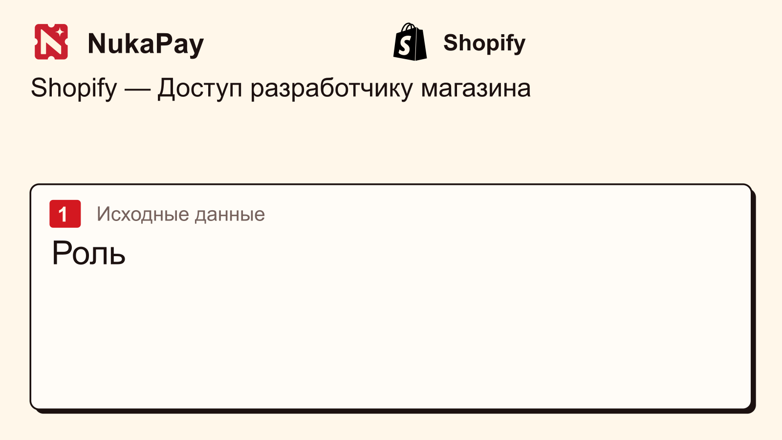 Shopify: Роль