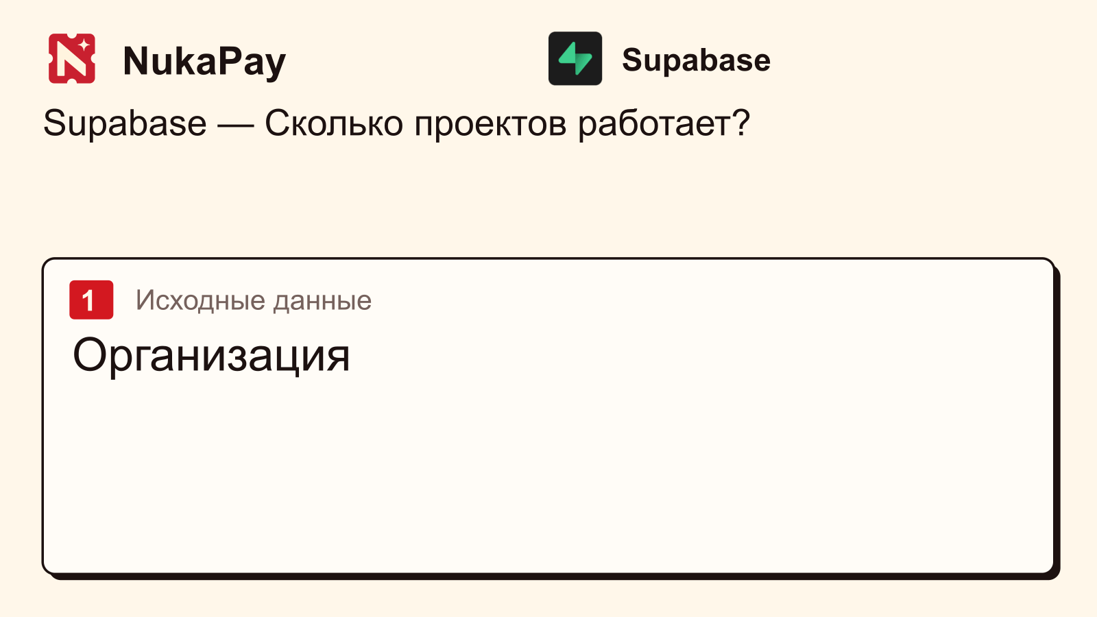Supabase: Организация