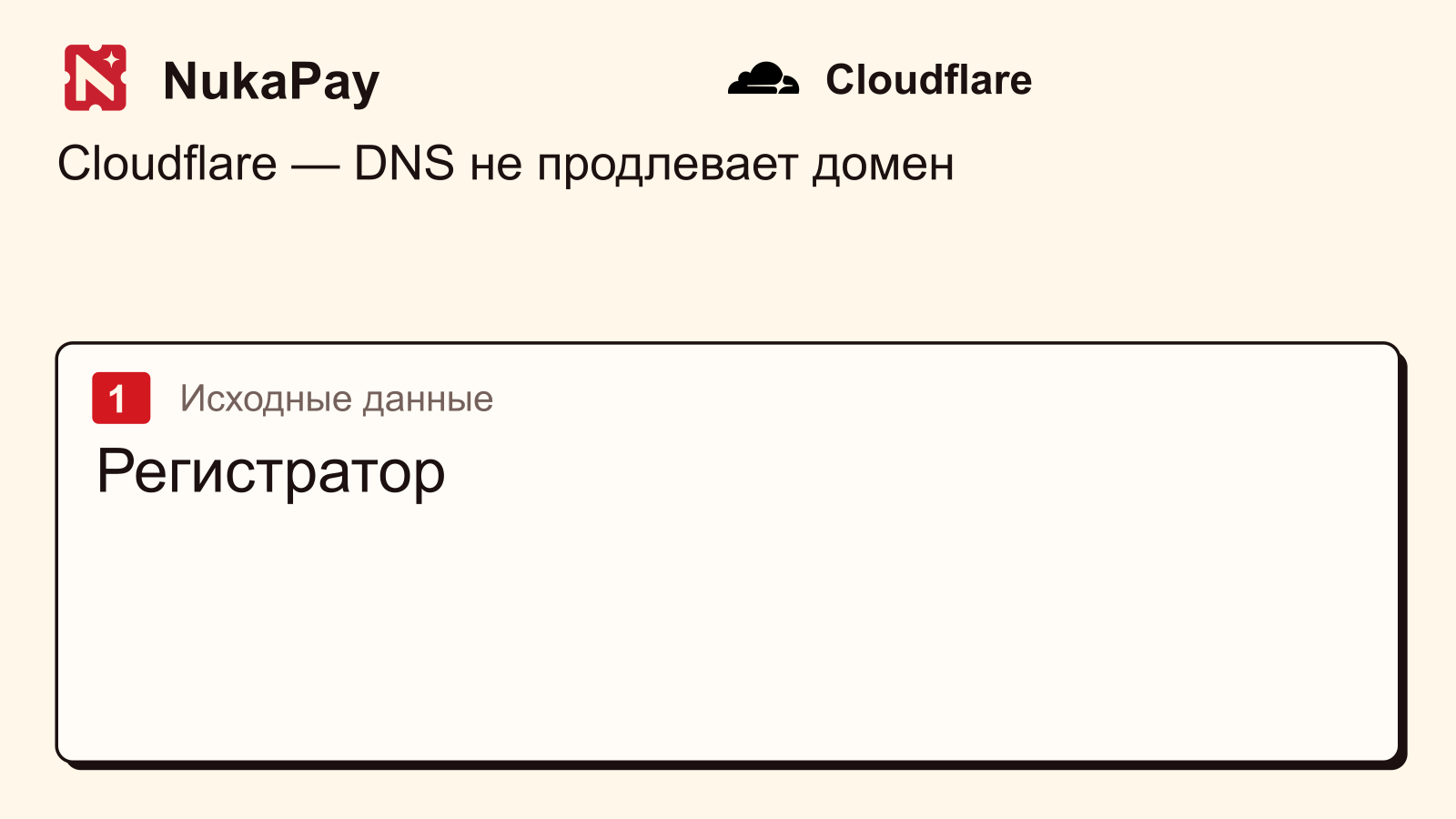 Cloudflare: Регистратор