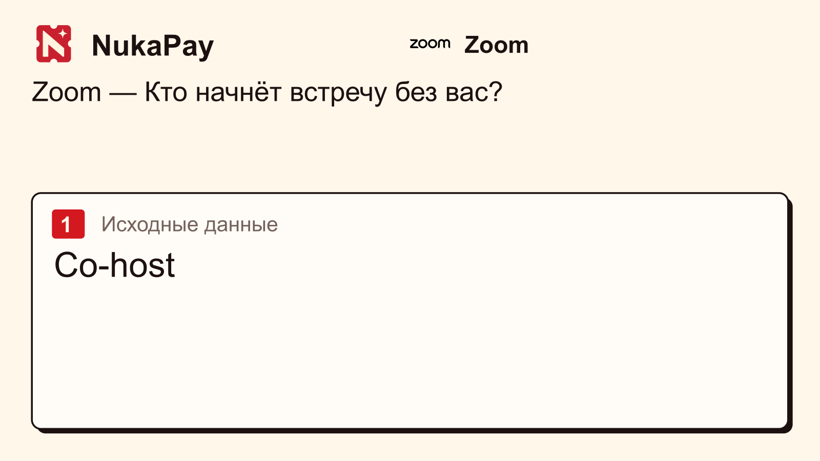 Zoom: Co-host