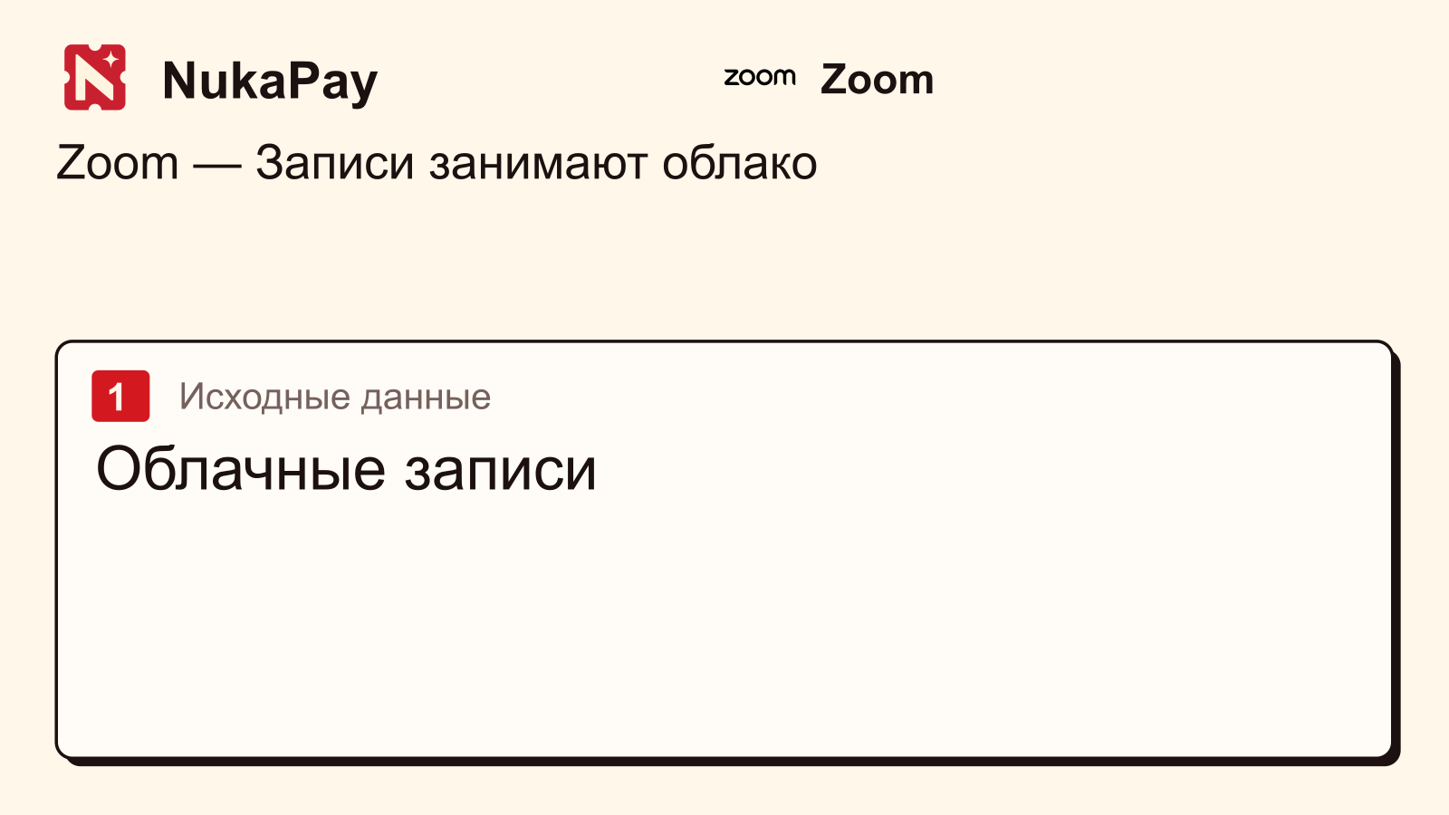 Zoom: Облачные записи
