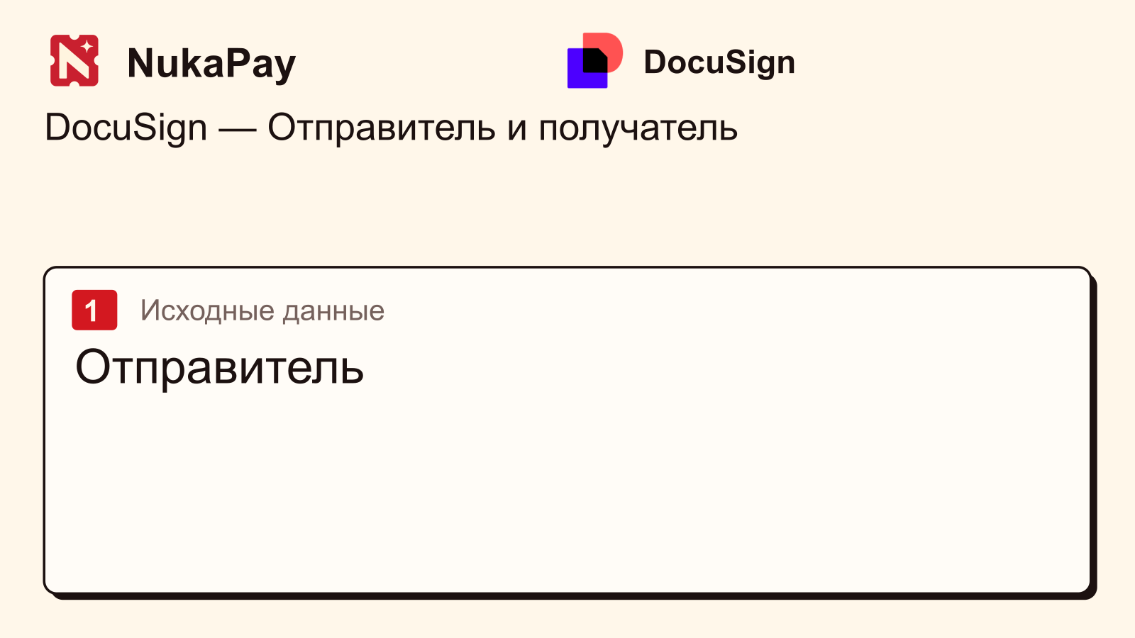 DocuSign: Отправитель